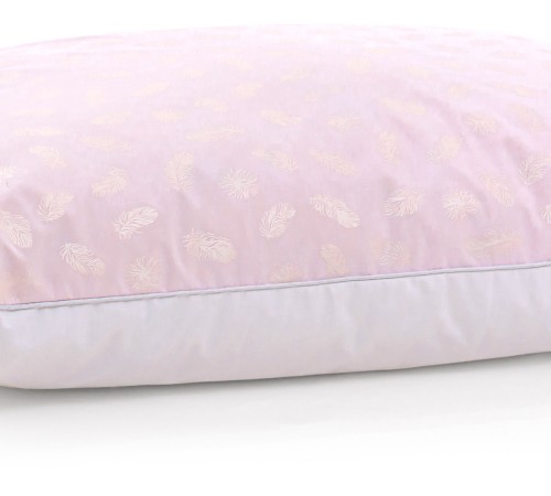 Пуховая подушка KARMEN №1807 "Bio-Pink" 90% пух (СРЕДНЯЯ)