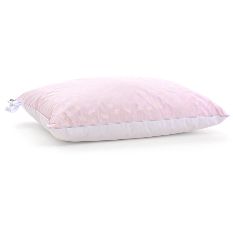 Пухова подушка KARMEN №1807 "Bio-Pink" 90% пух (середня)