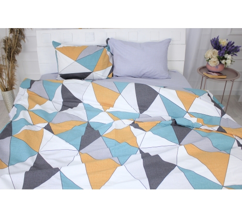 Комплект постільної білизни MirSon Ranforce Elite 17-0450 Multicolored rhombuses