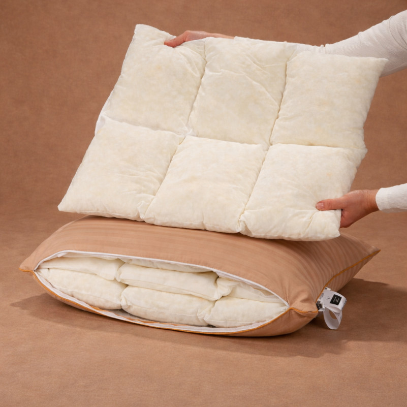 Подушка Carmela Hand Made №1484 Memory сатин-жакард (середня) - 8