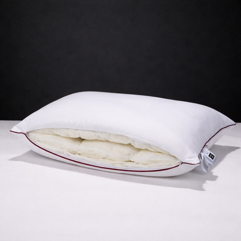 Подушка DeLuxe Hand Made №1497 Memory батист (висока) - 7