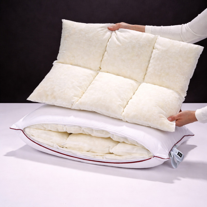 Подушка DeLuxe Hand Made №1497 Memory батист (висока) - 8