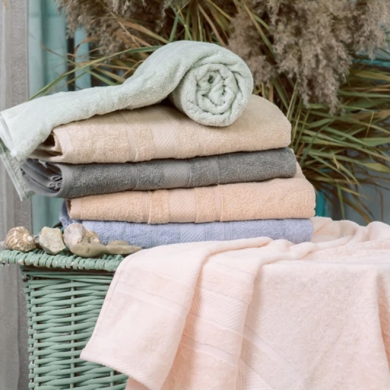 Набор банных полотенец (6 шт.) Е №5021 SoftNes "Shine" - 2