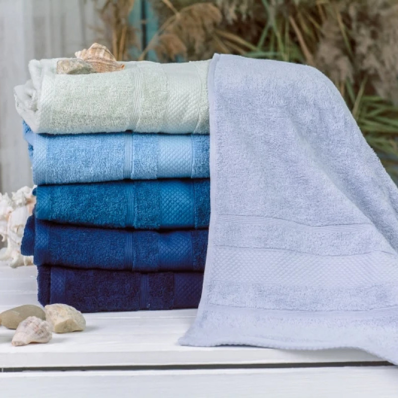 Набор банных полотенец (6 шт.) Е №5022 SoftNes "Azure" - 1