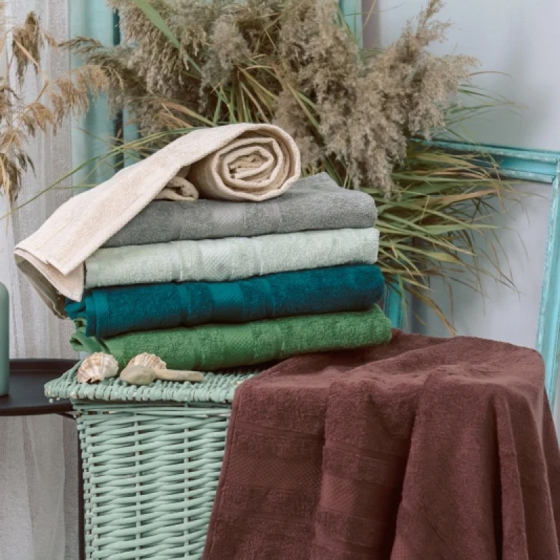 Набор банных полотенец (6 шт.) Е №5024 SoftNes "Nature" - 2