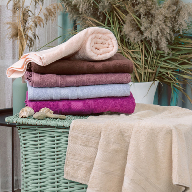 Набор банных полотенец (6 шт.) Е №5025 SoftNes "Delicacy" - 2