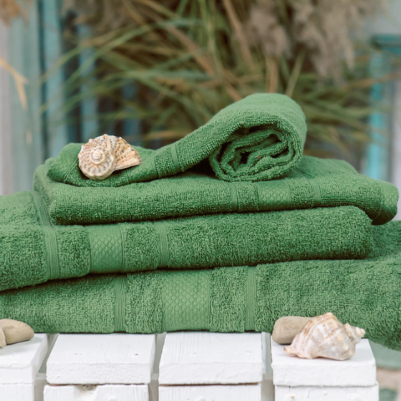 Набор банных полотенец (4 шт.) Е №5079 Elite SoftNess Military - 1