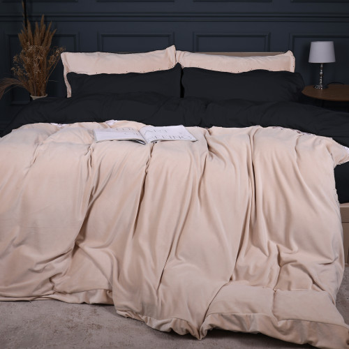 Комплект постельного белья Велюр Winter Frost 28-0004 + 28-0007 Saintpaulia Velvet