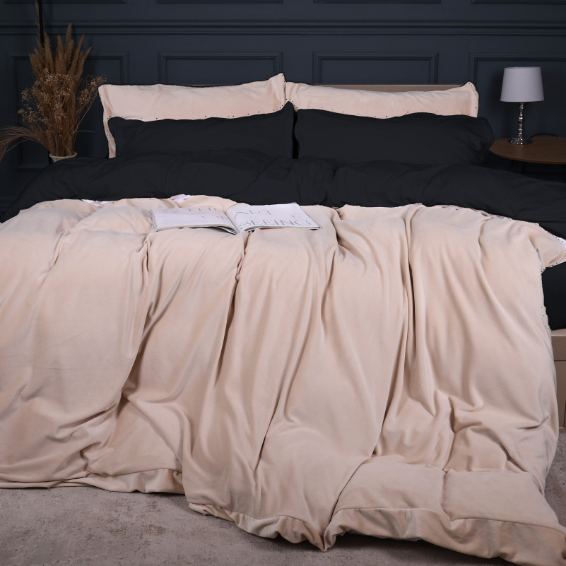 Комплект постельного белья Велюр Winter Frost 28-0004 + 28-0007 Saintpaulia Velvet