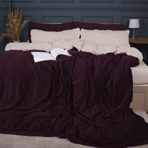Комплект постільної білизни Велюр Winter Terry 28-0020 Torenia