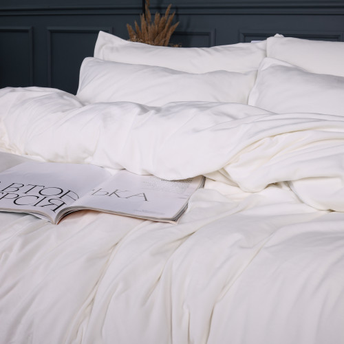 Комплект постільної білизни Велюр Winter Frost 28-0001 White Velvet - 4
