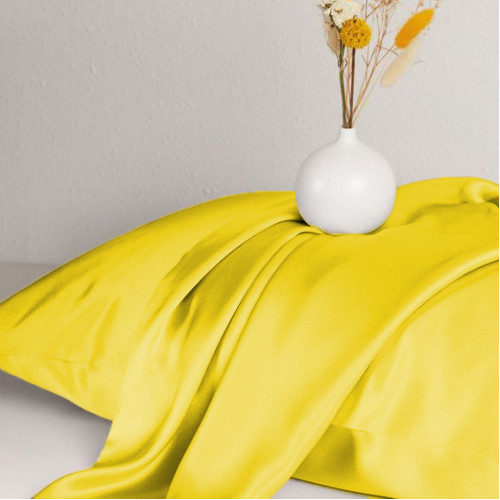 Комплект постільної білизни Satin Light Pro 10-002 Yellow - 4