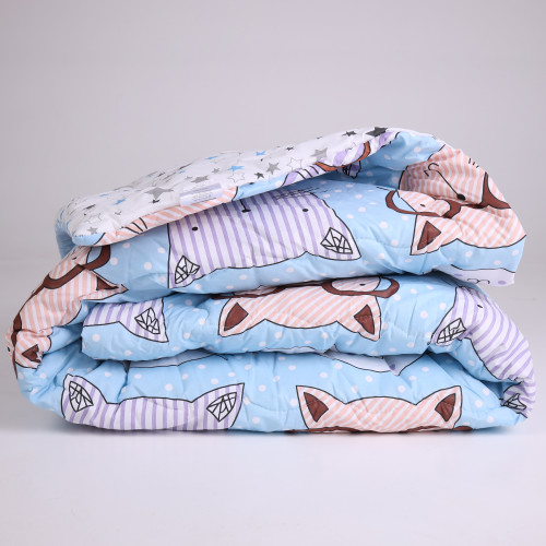 Ковдра шовкова Сolor Fun Line Whales №3004 шовк Капок бязь