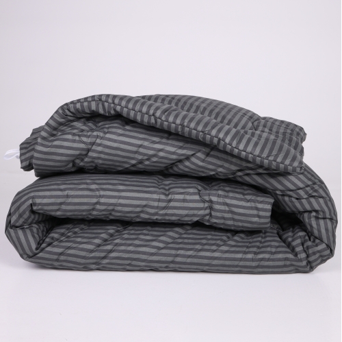 Одеяло антиаллеренное №142 Сolor Fun Line 17-0611 Stripe Black EcoSilk (Летнее)
