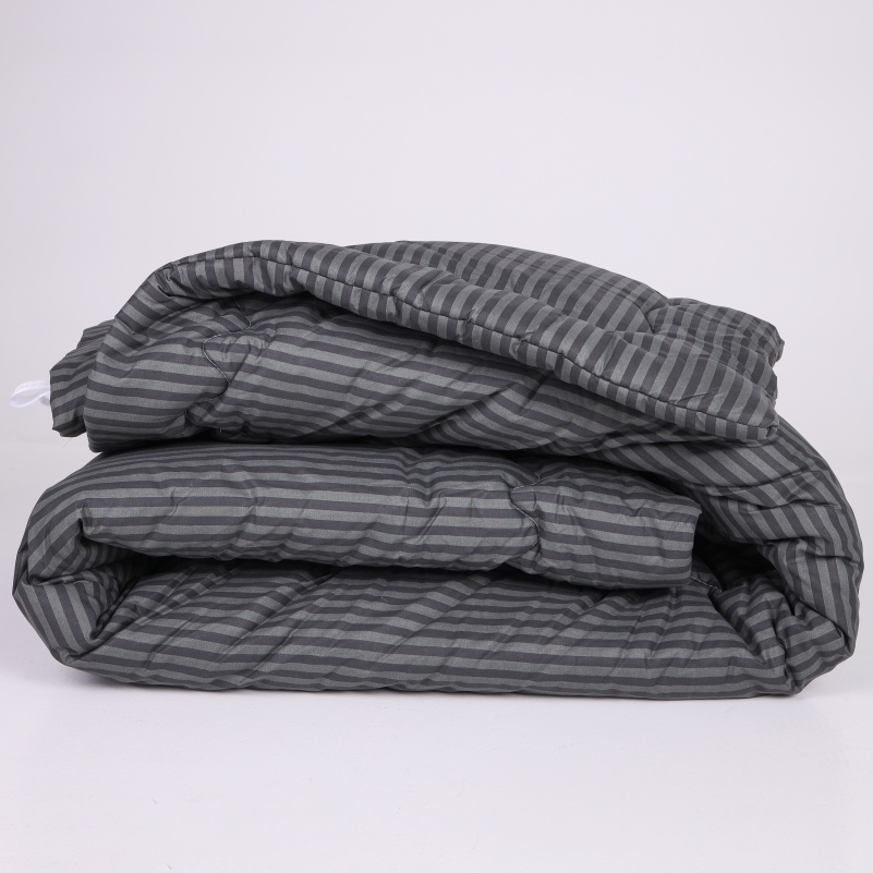 Ковдра антиалеренна №142 Сolor Fun Line 17-0611 Stripe Black EcoSilk (Літня)