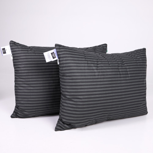 Набір подушок №0112 Сolor Fun Line 17-0611 Stripe Black Tencel (середні)