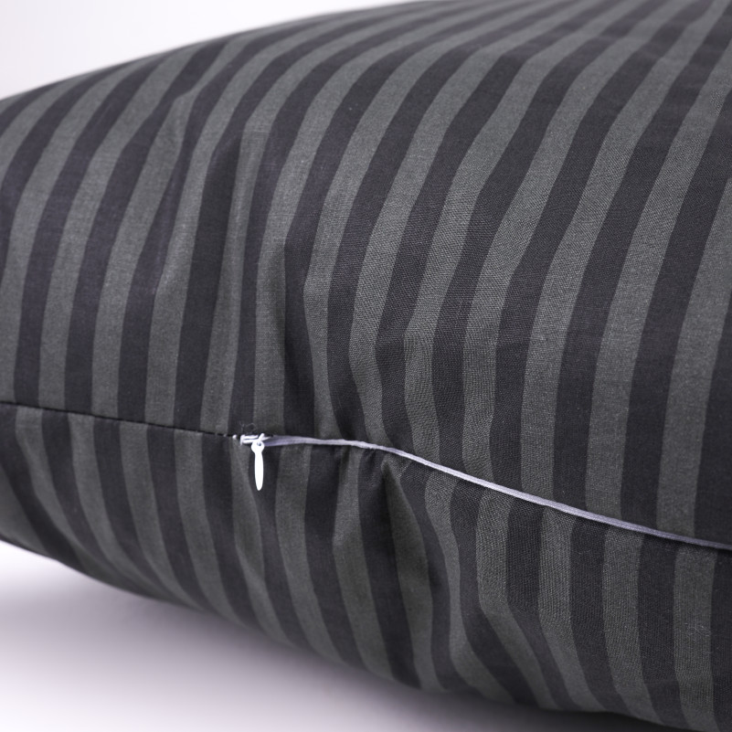 Набор подушек №0113 Сolor Fun Line 17-0611 Stripe Black Хлопок (средние) - 3