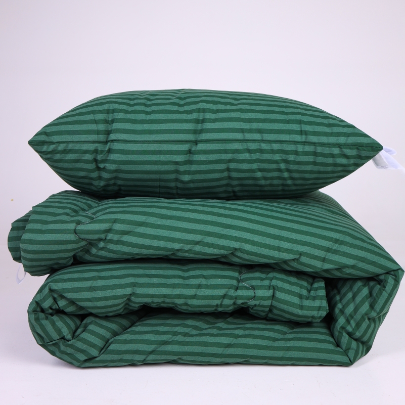 Ковдра антиалергенна №115 Сolor Fun Line 17-0612 Stripe Emerald EcoSilk (Літня) - 3