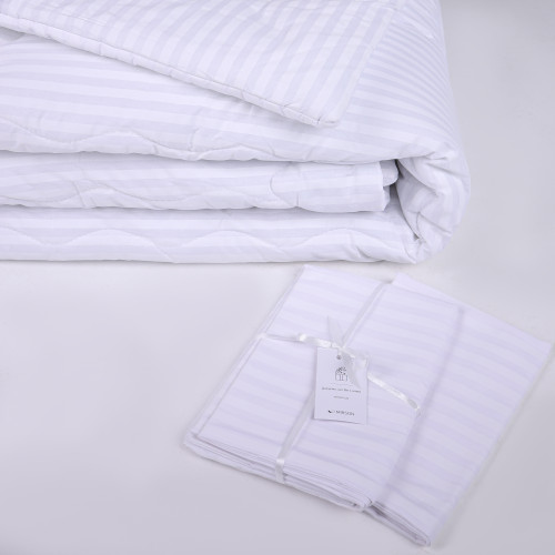  Одеяло №189 Сolor Fun Line 17-0605 Stripe White Шерсть (Зимнее) - 4