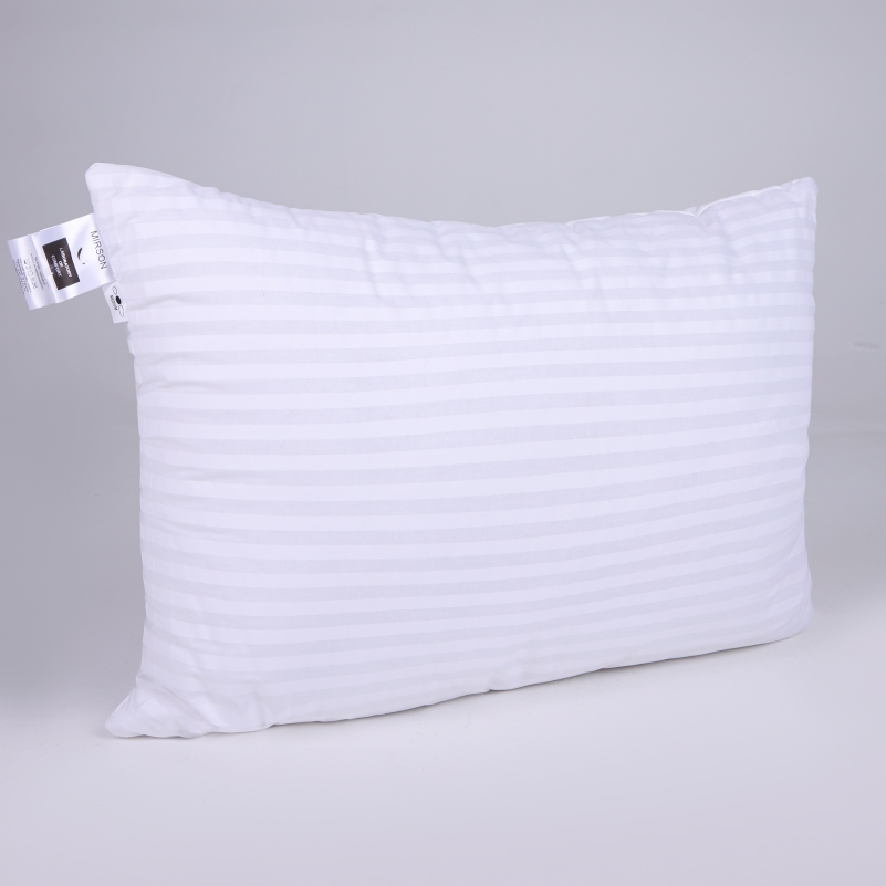 Подушка антиаллергенная Kids Time №0118 Сolor Fun Line 17-0605 Stripe White EcoSilk бязь (мягкая)