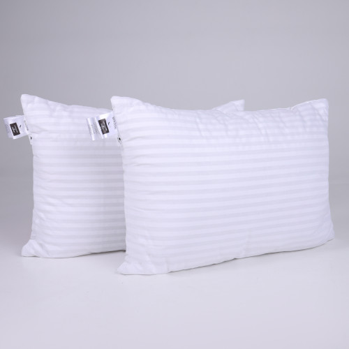 Набір подушок №0121 Сolor Fun Line 17-0605 Stripe White Tencel (середні)