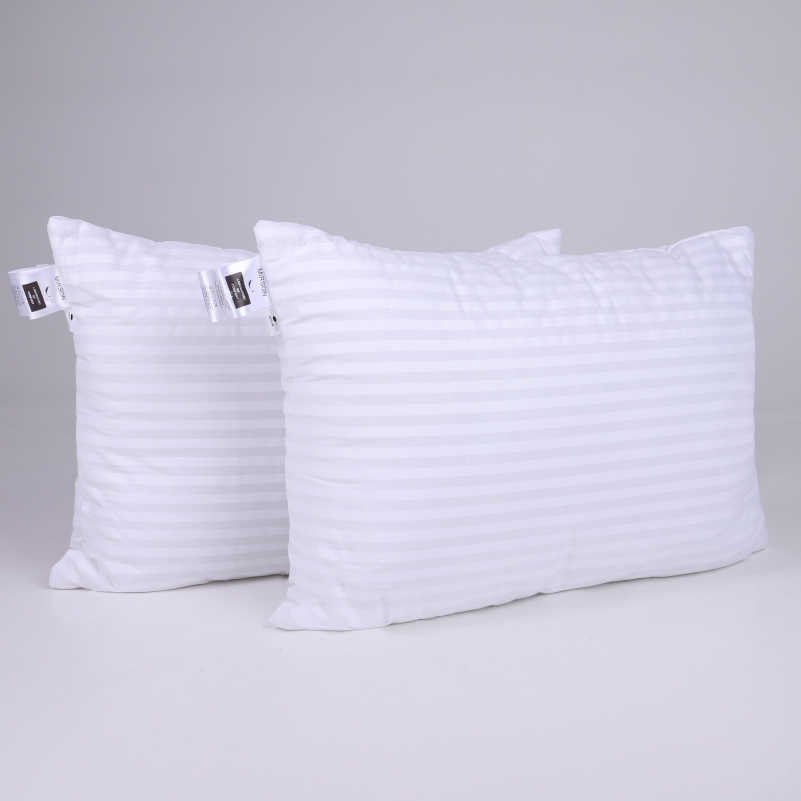 Подушка антиаллергенная Kids Time №0118 Сolor Fun Line 17-0605 Stripe White EcoSilk бязь (мягкая) - 2