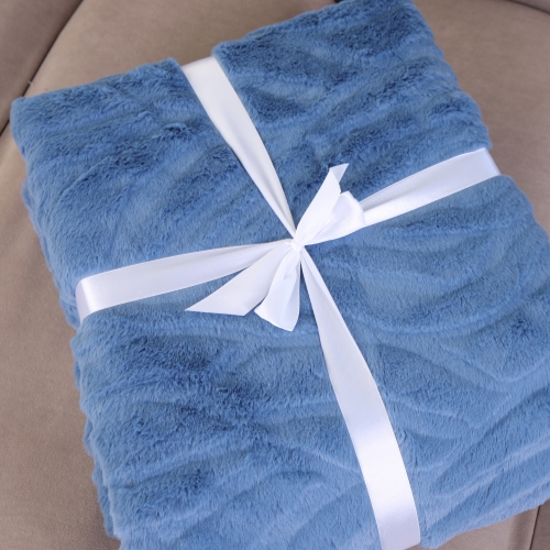 Плед №1002 Damask Blue