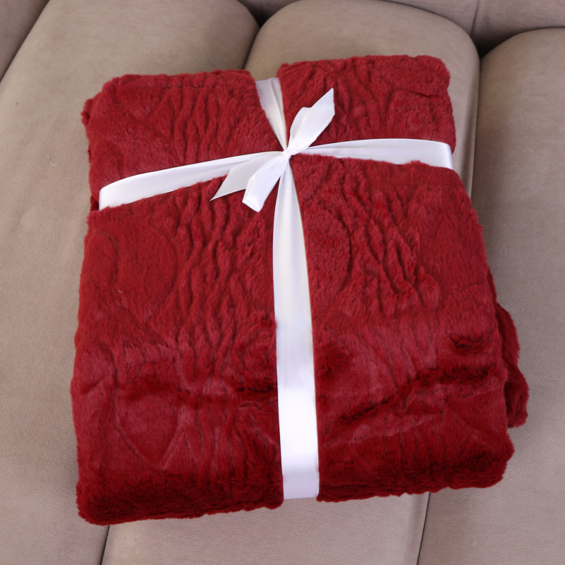Плед №1005 Damask Red - 3