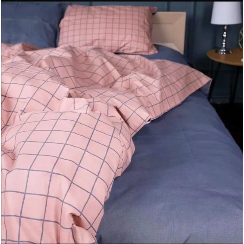 Комплект постільної білизни Ranforce Elite 17-0731 Pink & Gray Plaid - 3