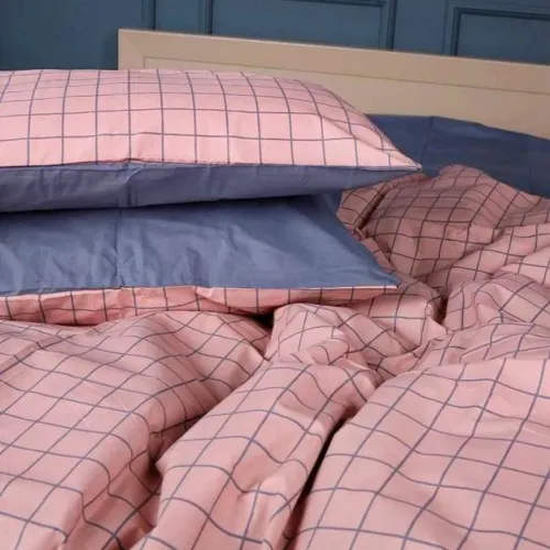 Комплект постельного белья Бязь 17-0731 Pink & Gray Plaid - 2