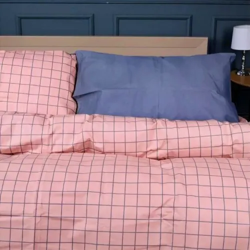 Комплект постельного белья Ranforce Elite 17-0731 Pink & Gray Plaid - 3