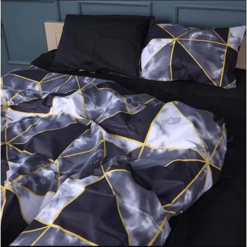 Простирадло Бязь 17-0734 Black Marble Mosaic - 1