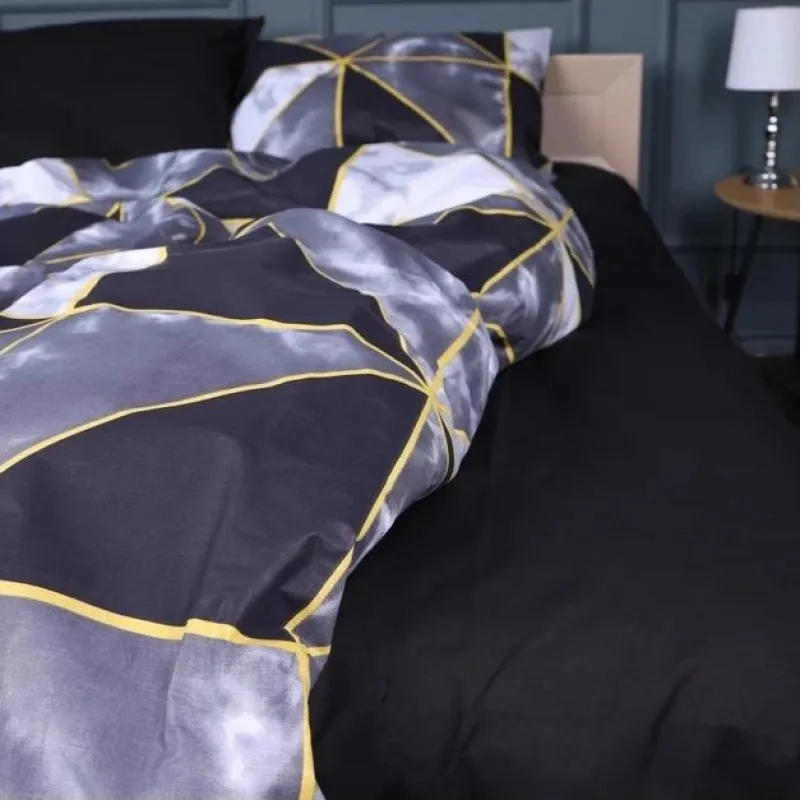 Простирадло Бязь 17-0734 Black Marble Mosaic - 2