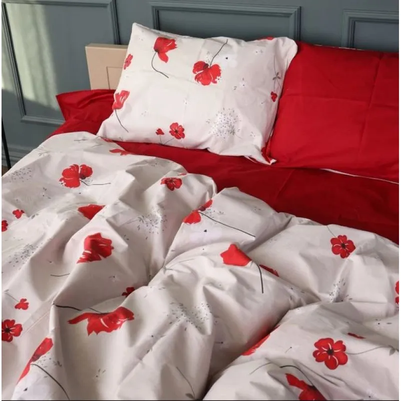 Простирадло Бязь 17-0754 Scarlet Poppies - 2