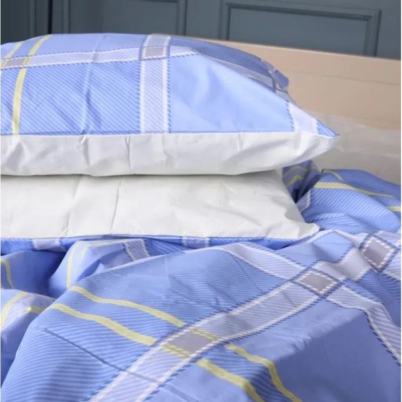 Наволочка Бязь 17-0766 Checkered blue