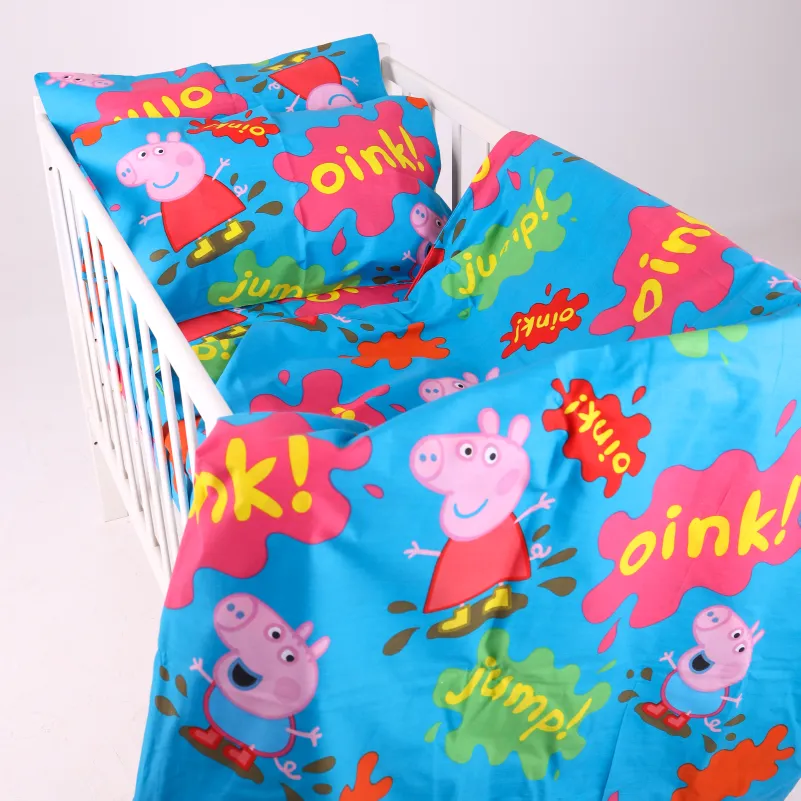 Комплект постельного белья Бязь LITTLE KIDS 17-0507 Peppa - 6