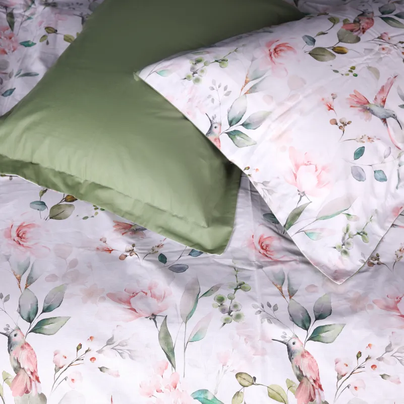 Наволочка Поплин 00-9 "Birds and Flowers"