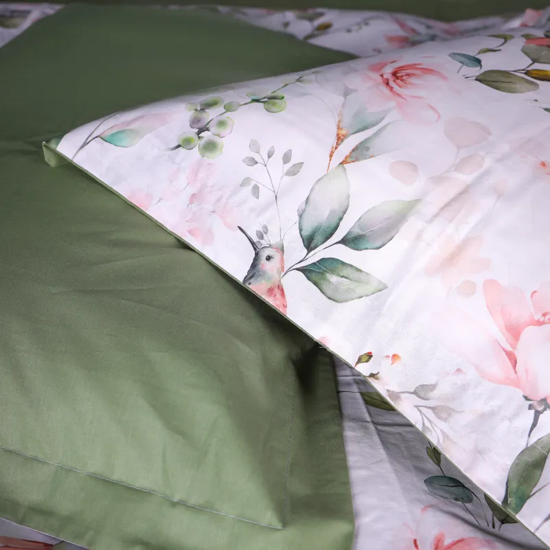 Наволочка Поплин 00-9 "Birds and Flowers" - 2