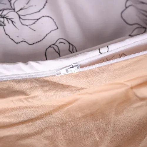 Пододеяльник Поплин 00-2 "Beige Flowers" - 5