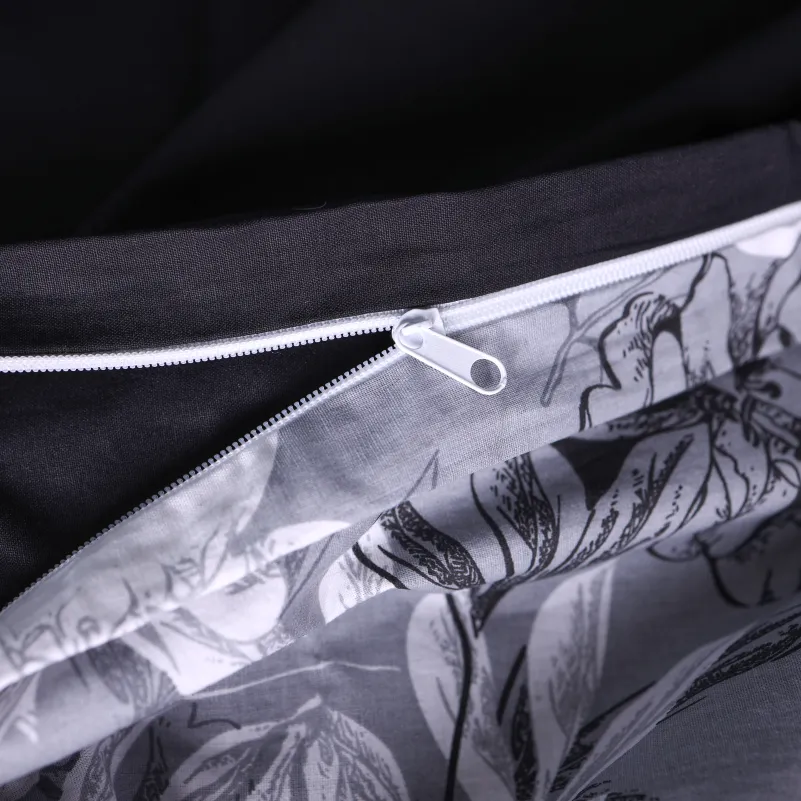 Пододеяльник Поплин 00-8 "Black Flowers" - 2