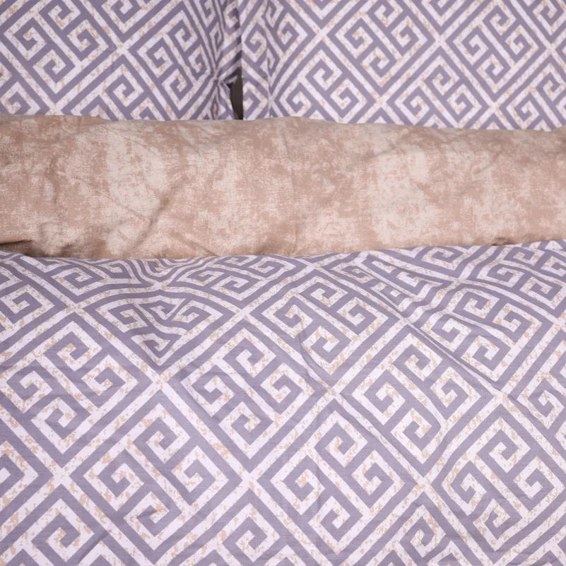 Пододеяльник Поплин 00-4 "Geometry Beige" - 1