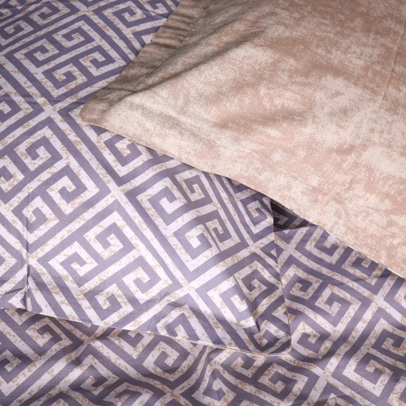 Наволочка Поплин 00-4 "Geometry Beige" - 1