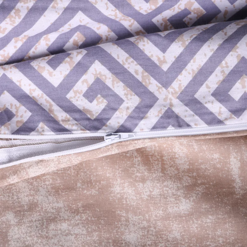 Наволочка Поплин 00-4 "Geometry Beige" - 3