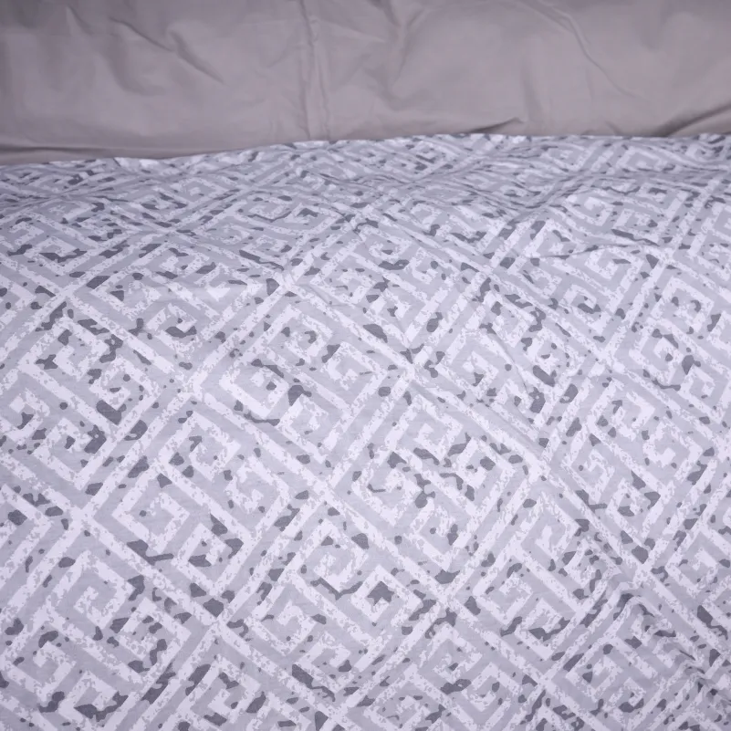 Комплект постельного белья Поплин 00-6 "Geometry Grey" - 2