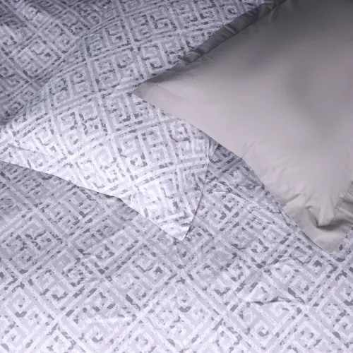 Комплект постельного белья Поплин 00-6 "Geometry Grey" - 2
