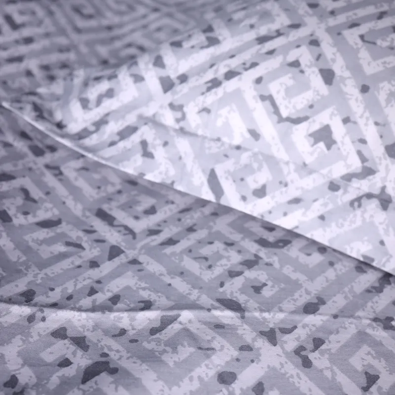 Комплект постельного белья Поплин 00-6 "Geometry Grey" - 5