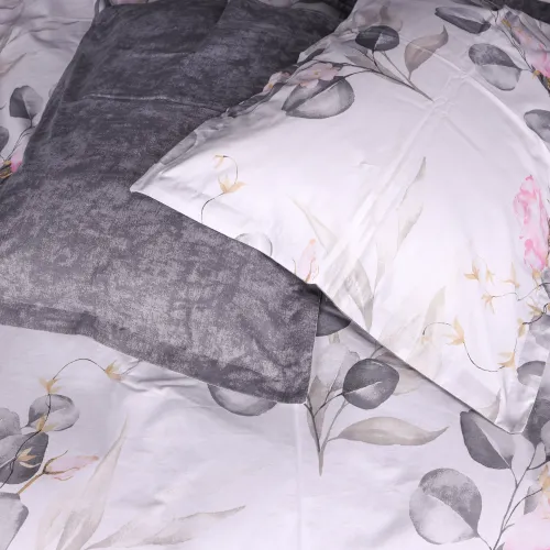 Комплект постільної білизни Поплін 00-7 "Pink Flowers" - 2