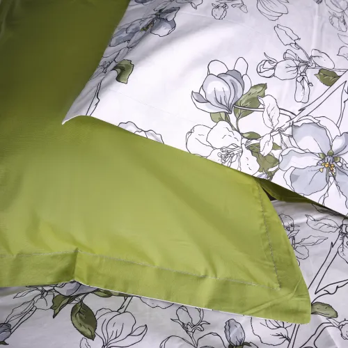 Комплект постельного белья Поплин 00-1 "Olive Flowers" - 2