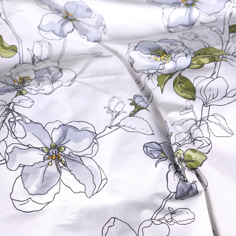 Комплект постельного белья Поплин 00-1 "Olive Flowers" - 6