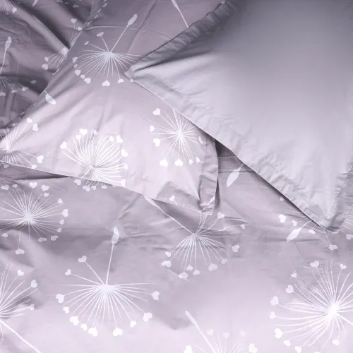 Наволочка Поплин 00-3 "Grey Dandelions"